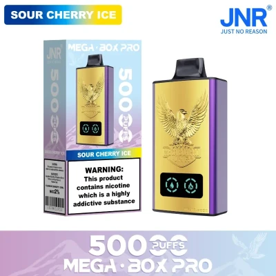 JNR Mega Box Pro 50K Sour Cherry Ice | 50000 Puffs Disposable Vape
